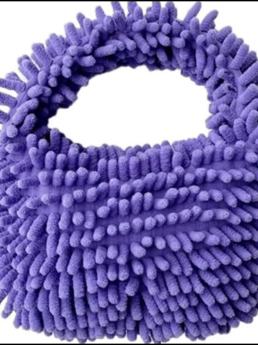 Boutique | Purple Plush Top Handle Handbag